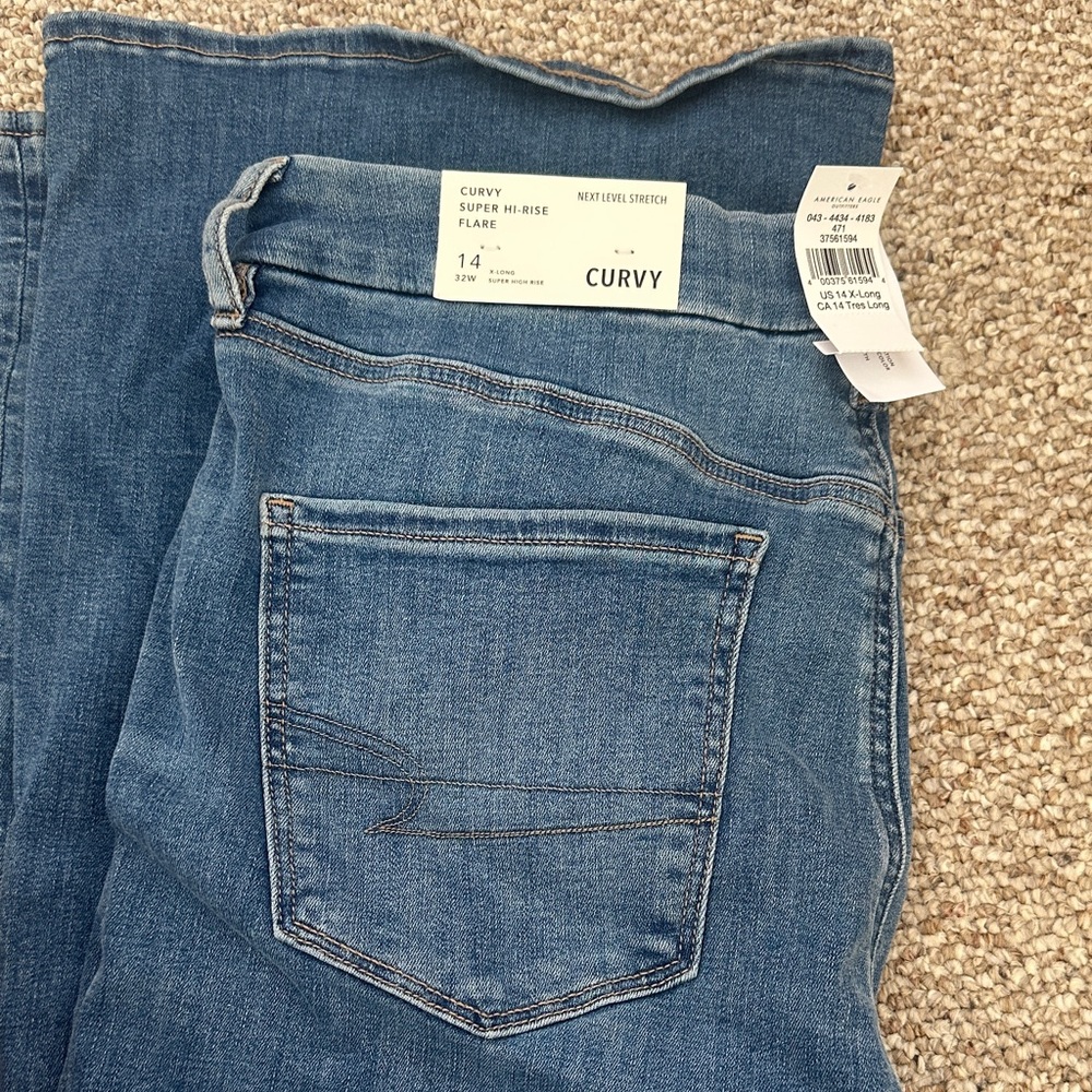 American Eagle Outfitters Blue Flare Jeans